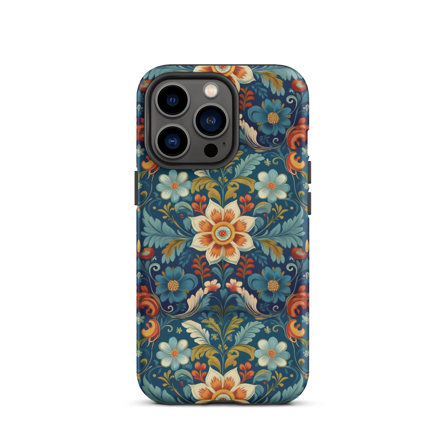 Norwegian Rosemaling Tough MagSafe iPhone® Case - The Global Wanderer