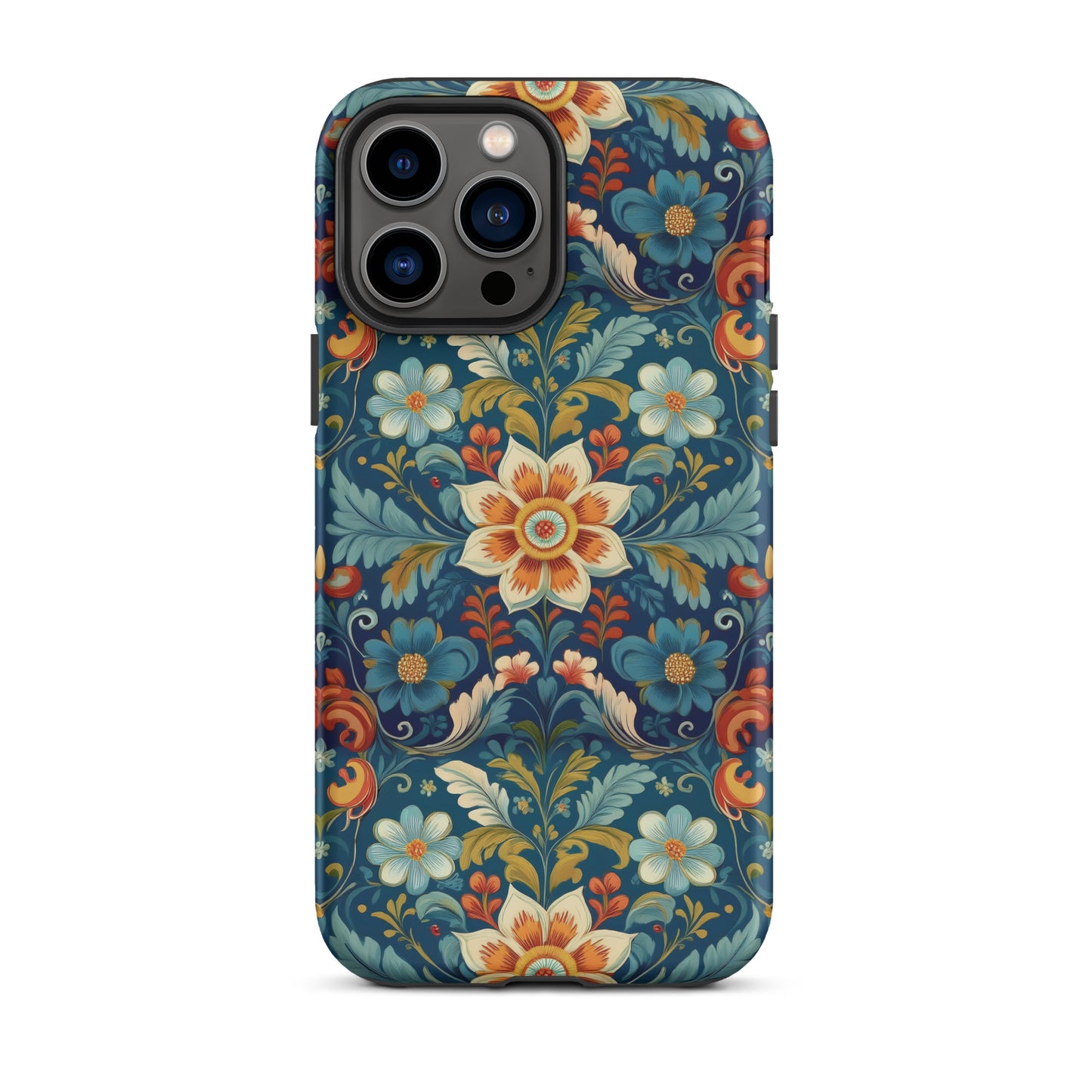 Norwegian Rosemaling Tough MagSafe iPhone® Case - The Global Wanderer