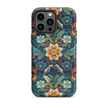 Norwegian Rosemaling Tough MagSafe iPhone® Case - The Global Wanderer