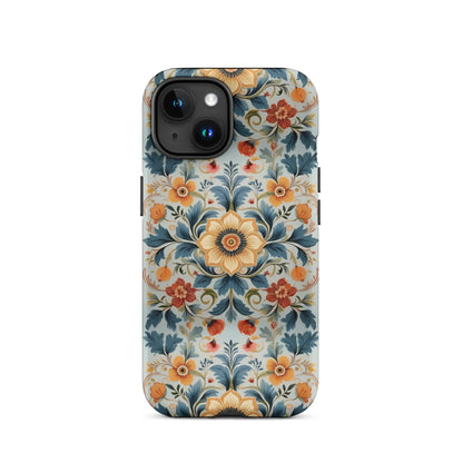 Norwegian Rosemaling Tough MagSafe iPhone® Case - The Global Wanderer