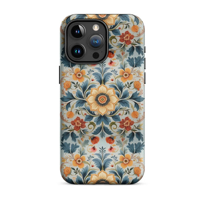 Norwegian Rosemaling Tough MagSafe iPhone® Case - The Global Wanderer