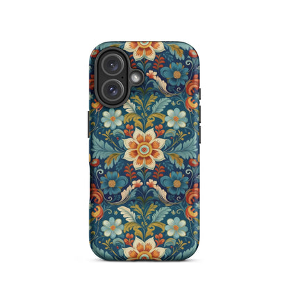 Norwegian Rosemaling Tough MagSafe iPhone® Case - The Global Wanderer