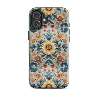 Norwegian Rosemaling Tough MagSafe iPhone® Case - The Global Wanderer