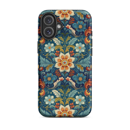 Norwegian Rosemaling Tough MagSafe iPhone® Case - The Global Wanderer