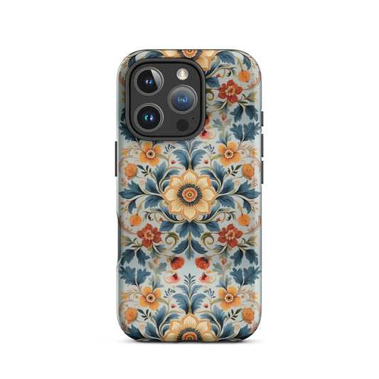 Norwegian Rosemaling Tough MagSafe iPhone® Case - The Global Wanderer