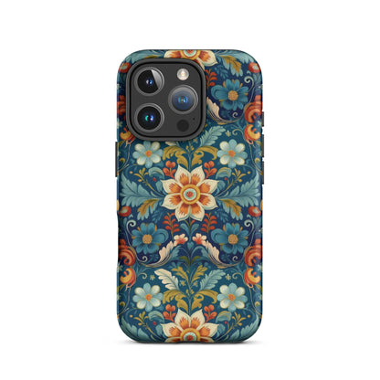 Norwegian Rosemaling Tough MagSafe iPhone® Case - The Global Wanderer