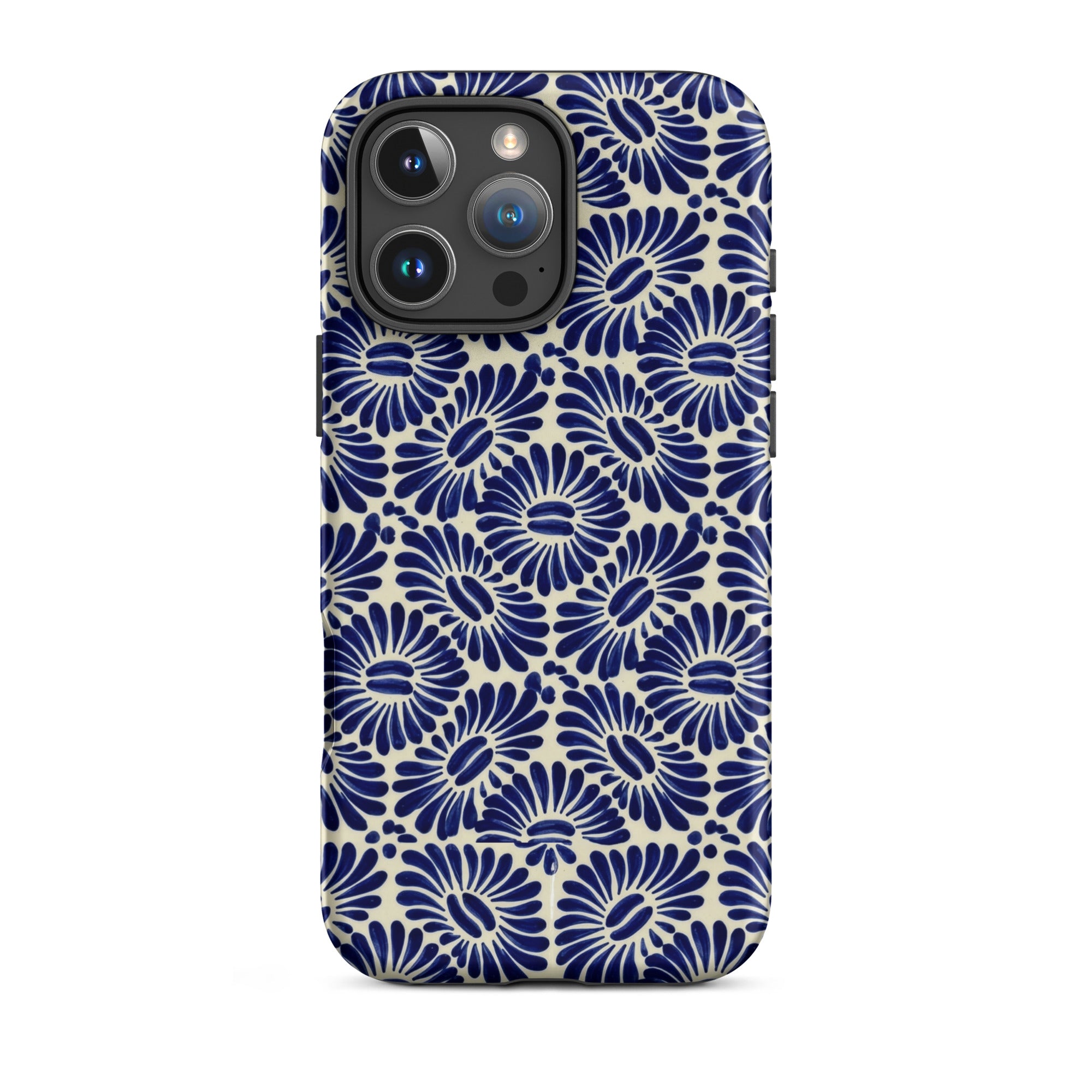 Tlaxcala Talavera Tile MagSafe iPhone Case - The Global Wanderer
