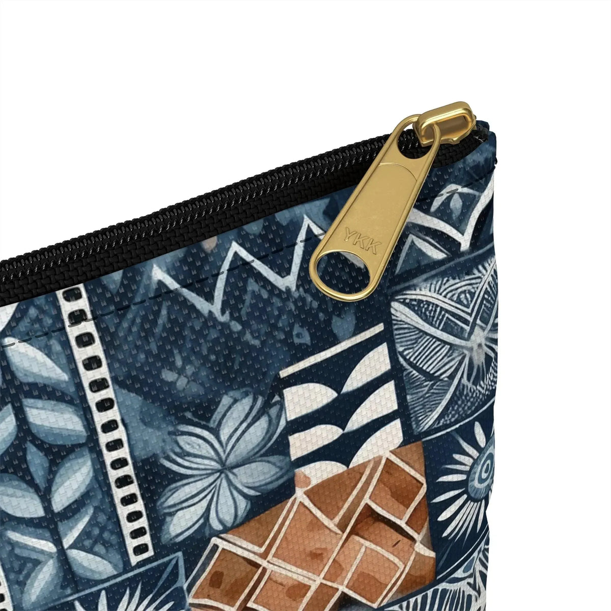 Trade Wind Tapa Cloth Flat Pouch - The Global Wanderer