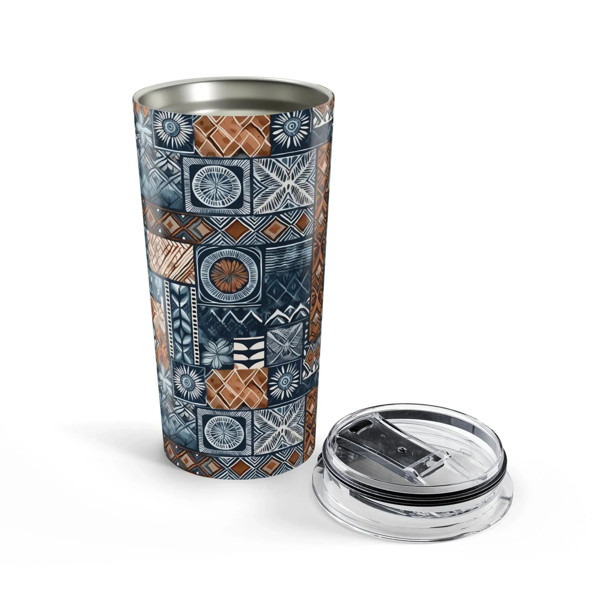Trade Wind Tapa Cloth Tumbler - The Global Wanderer