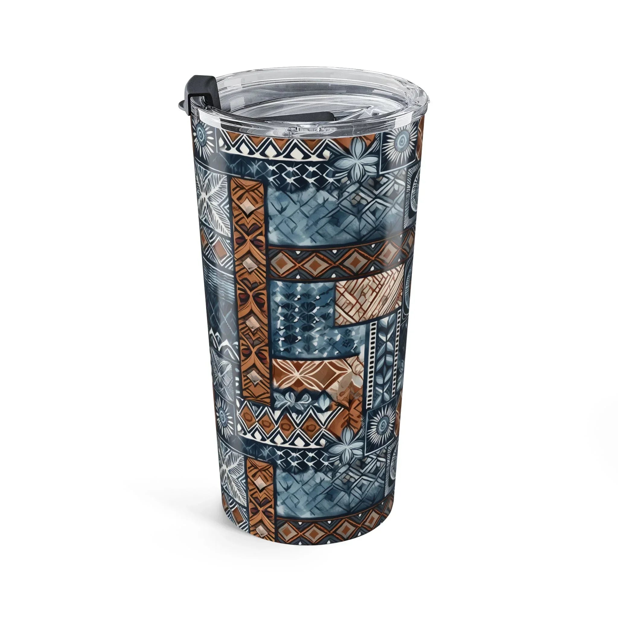 Trade Wind Tapa Cloth Tumbler - The Global Wanderer