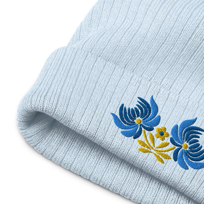 Ukrainian Folk Art Embroidered Beanie - The Global Wanderer