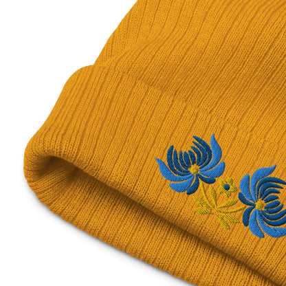 Ukrainian Folk Art Embroidered Beanie - The Global Wanderer