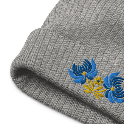 Ukrainian Folk Art Embroidered Beanie - The Global Wanderer