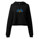 Ukrainian Folk Art Embroidered Cropped Hoodie - The Global Wanderer