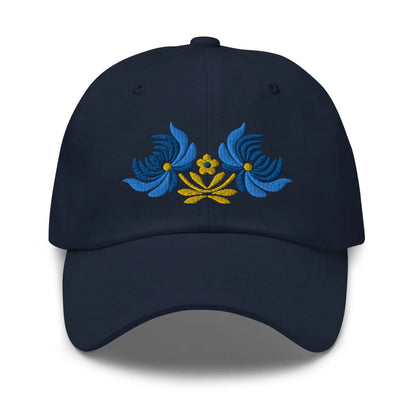 Ukrainian Folk Art Embroidered Dad Hat - The Global Wanderer