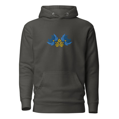 Ukrainian Folk Art Embroidered Hoodie - The Global Wanderer