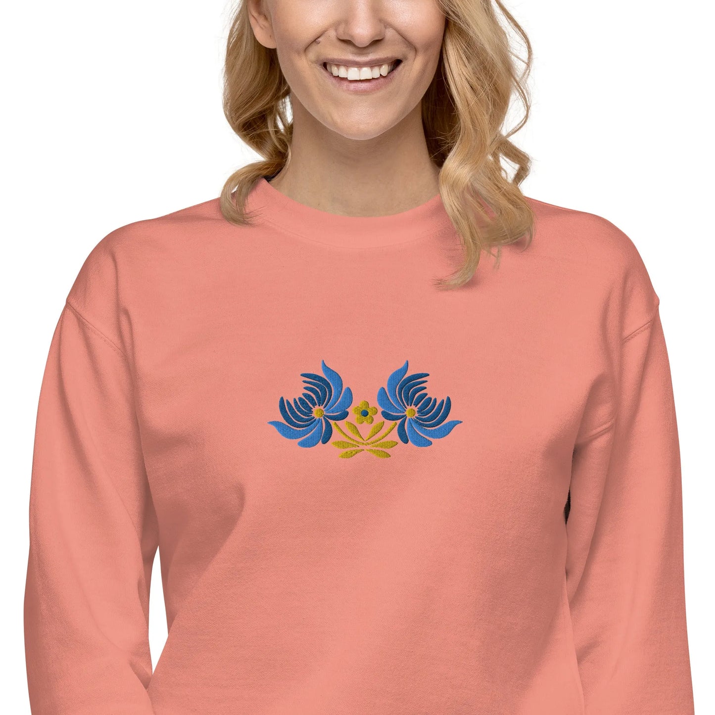 Ukrainian Folk Art Embroidered Sweatshirt - The Global Wanderer