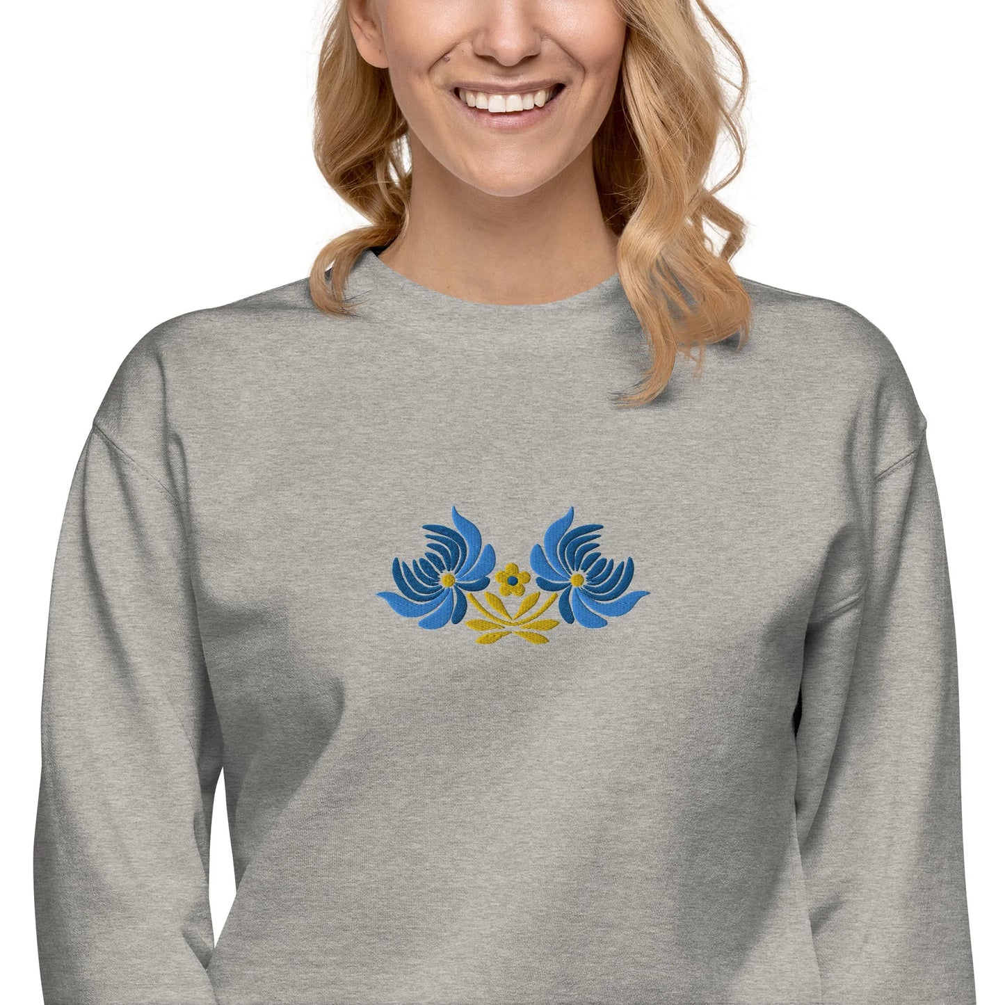 Ukrainian Folk Art Embroidered Sweatshirt - The Global Wanderer