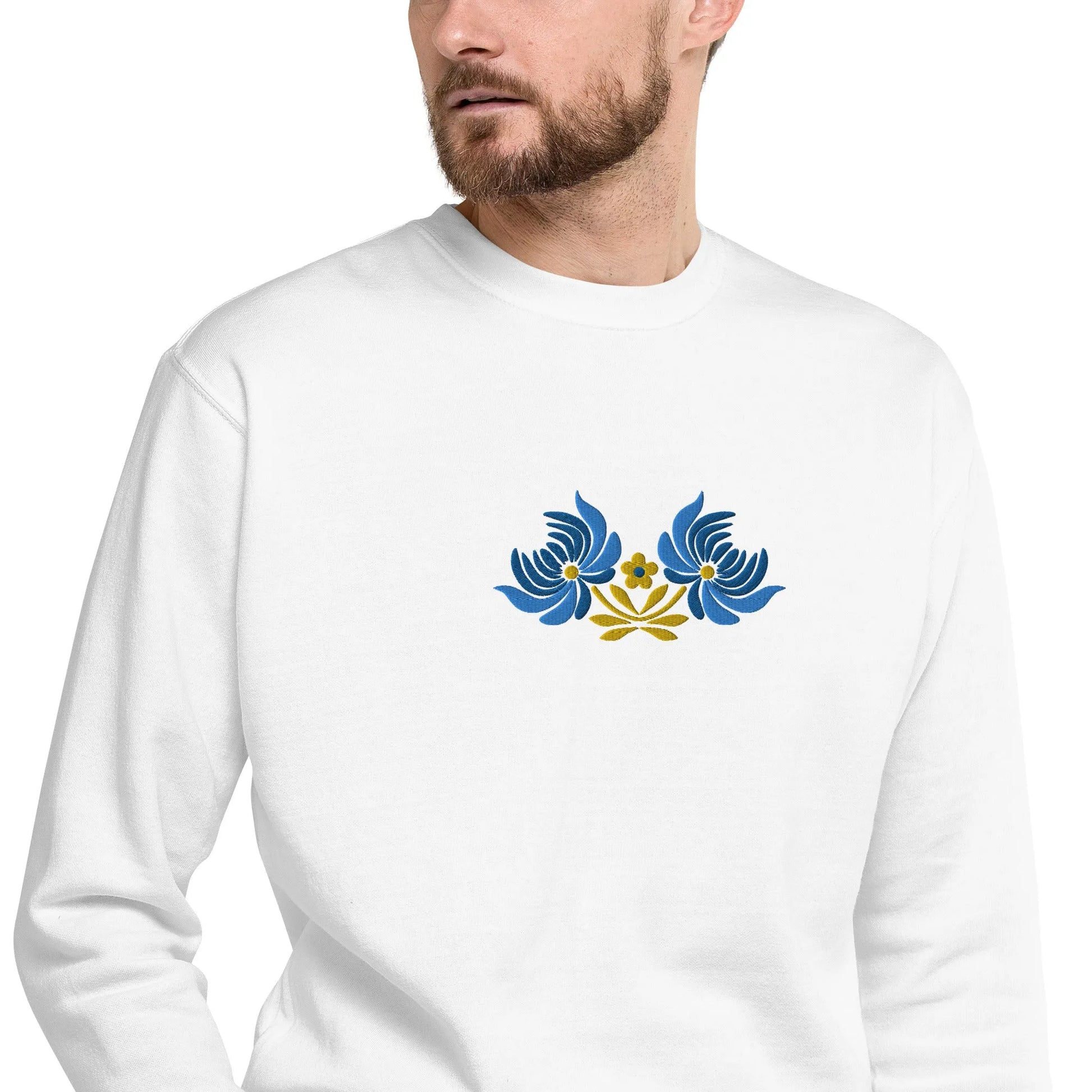 Ukrainian Folk Art Embroidered Sweatshirt - The Global Wanderer