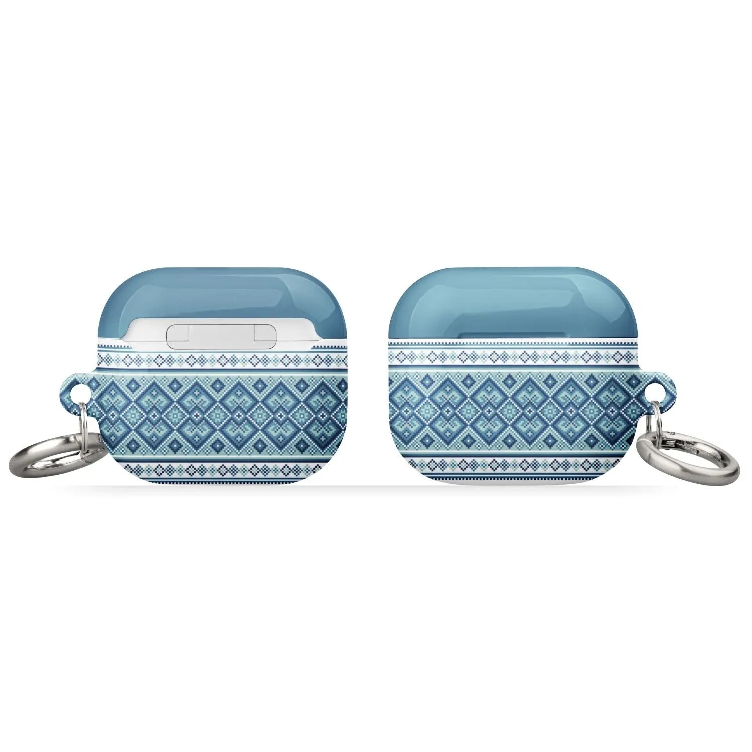 Ukrainian Vyshyvanka AirPod 3 Case - Blue - The Global Wanderer