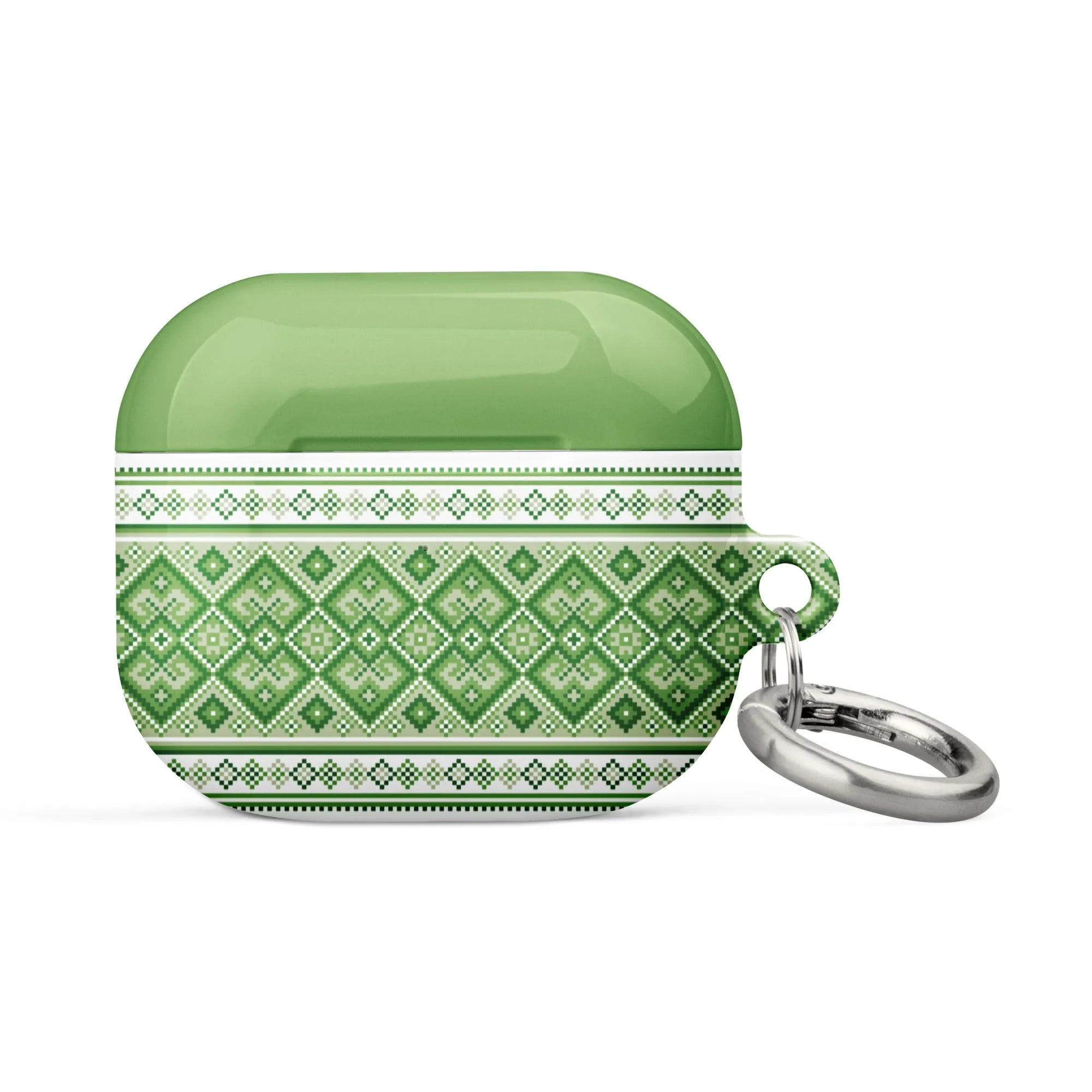 Ukrainian Vyshyvanka AirPod 3 Case - Green - The Global Wanderer