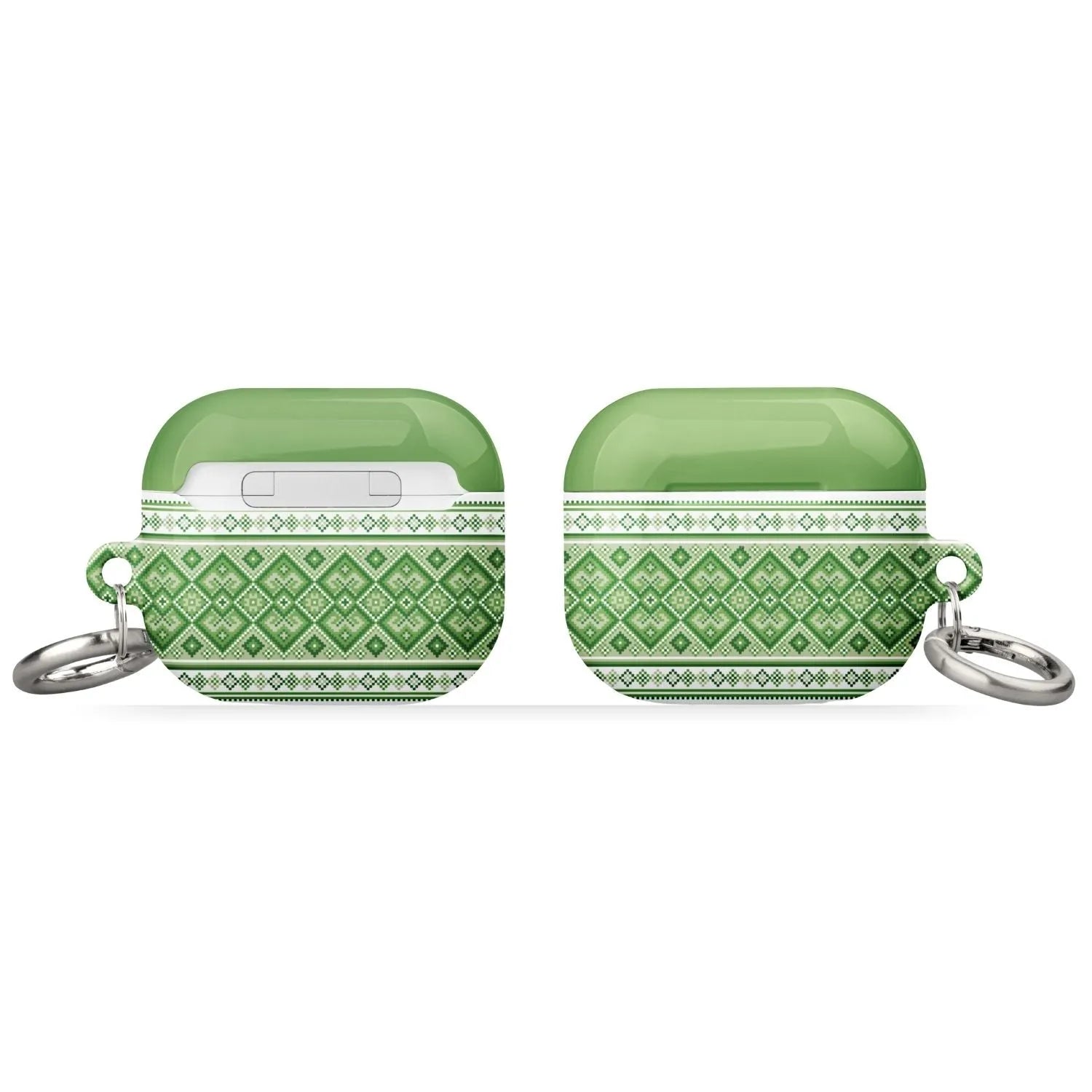 Ukrainian Vyshyvanka AirPod 3 Case - Green - The Global Wanderer