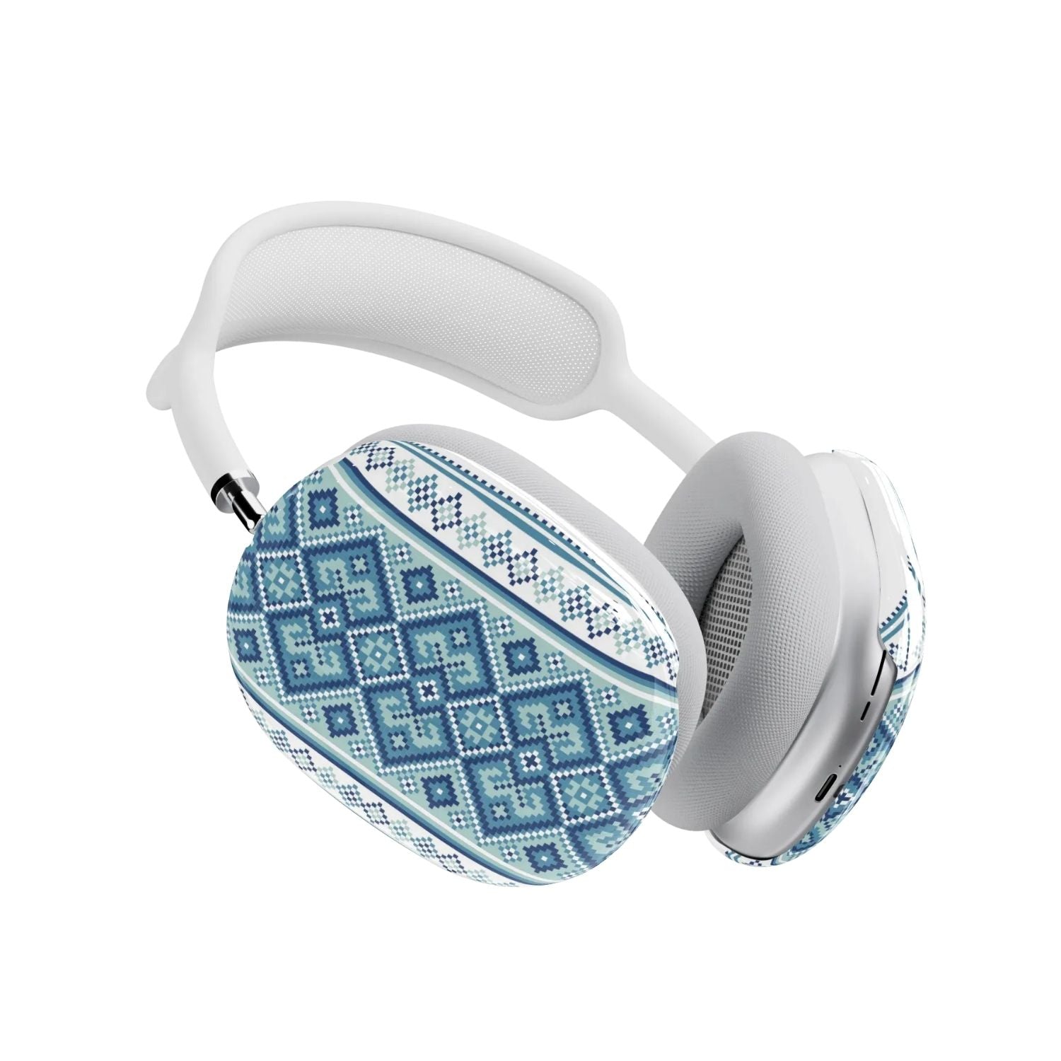 Ukrainian Vyshyvanka AirPods Max Case - Blue - The Global Wanderer