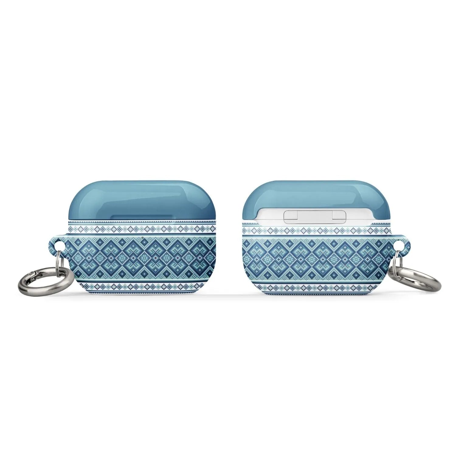 Ukrainian Vyshyvanka AirPod Pro 2 Case - Blue - The Global Wanderer
