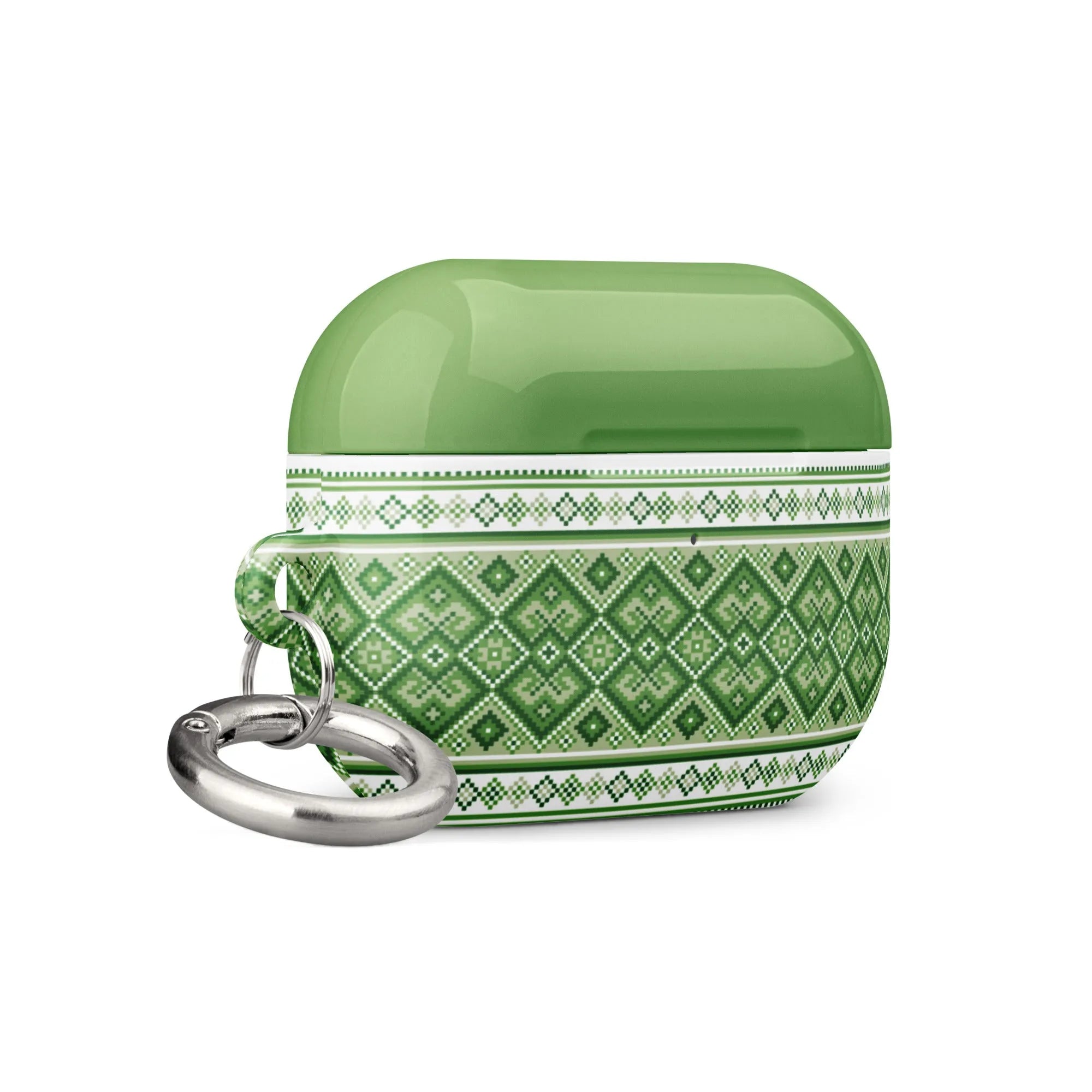 Ukrainian Vyshyvanka AirPod Pro 2 Case - Green - The Global Wanderer