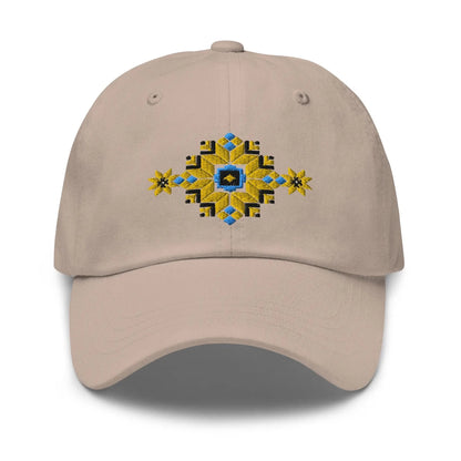 Ukrainian Vyshyvanka Motif Embroidered Dad Hat - The Global Wanderer