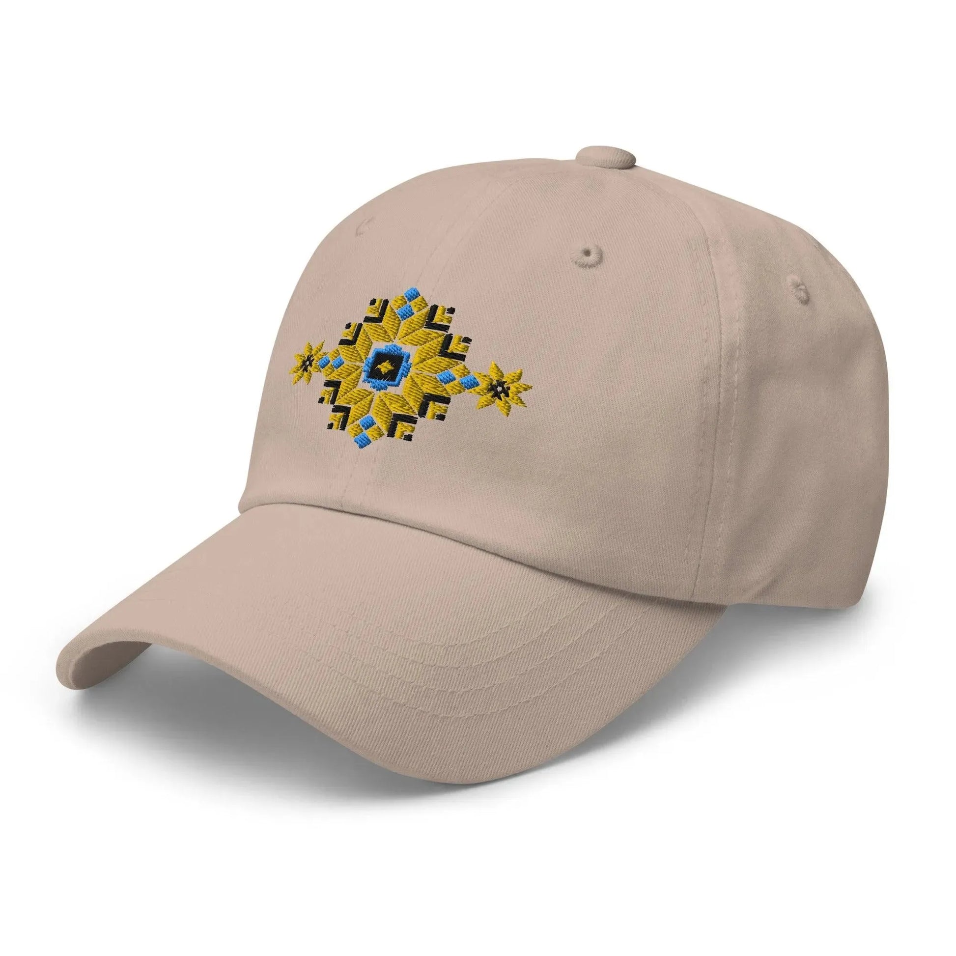 Ukrainian Vyshyvanka Motif Embroidered Dad Hat - The Global Wanderer