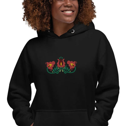 Hungarian Matyó Embroidered Hoodie