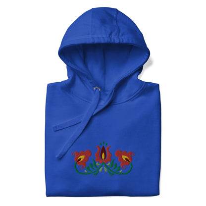 Hungarian Matyó Embroidered Hoodie