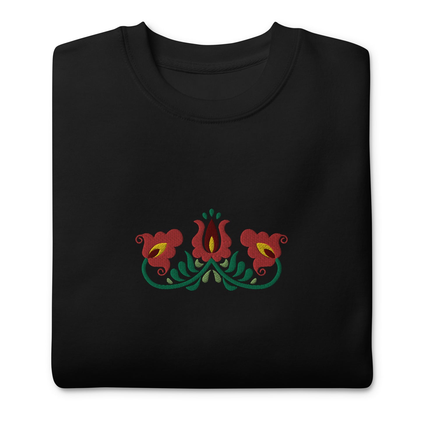 Hungarian Matyó Embroidered Sweatshirt - The Global Wanderer