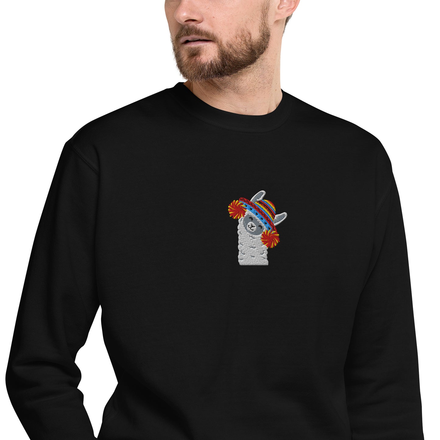 Peruvian Alpaca Embroidered Sweatshirt - The Global Wanderer