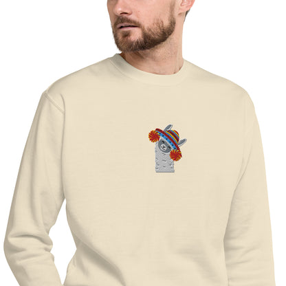 Peruvian Alpaca Embroidered Sweatshirt - The Global Wanderer