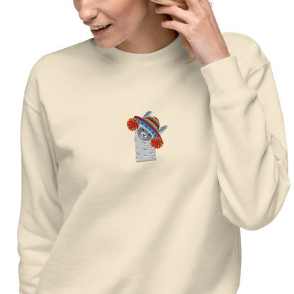 Peruvian Alpaca Embroidered Sweatshirt - The Global Wanderer