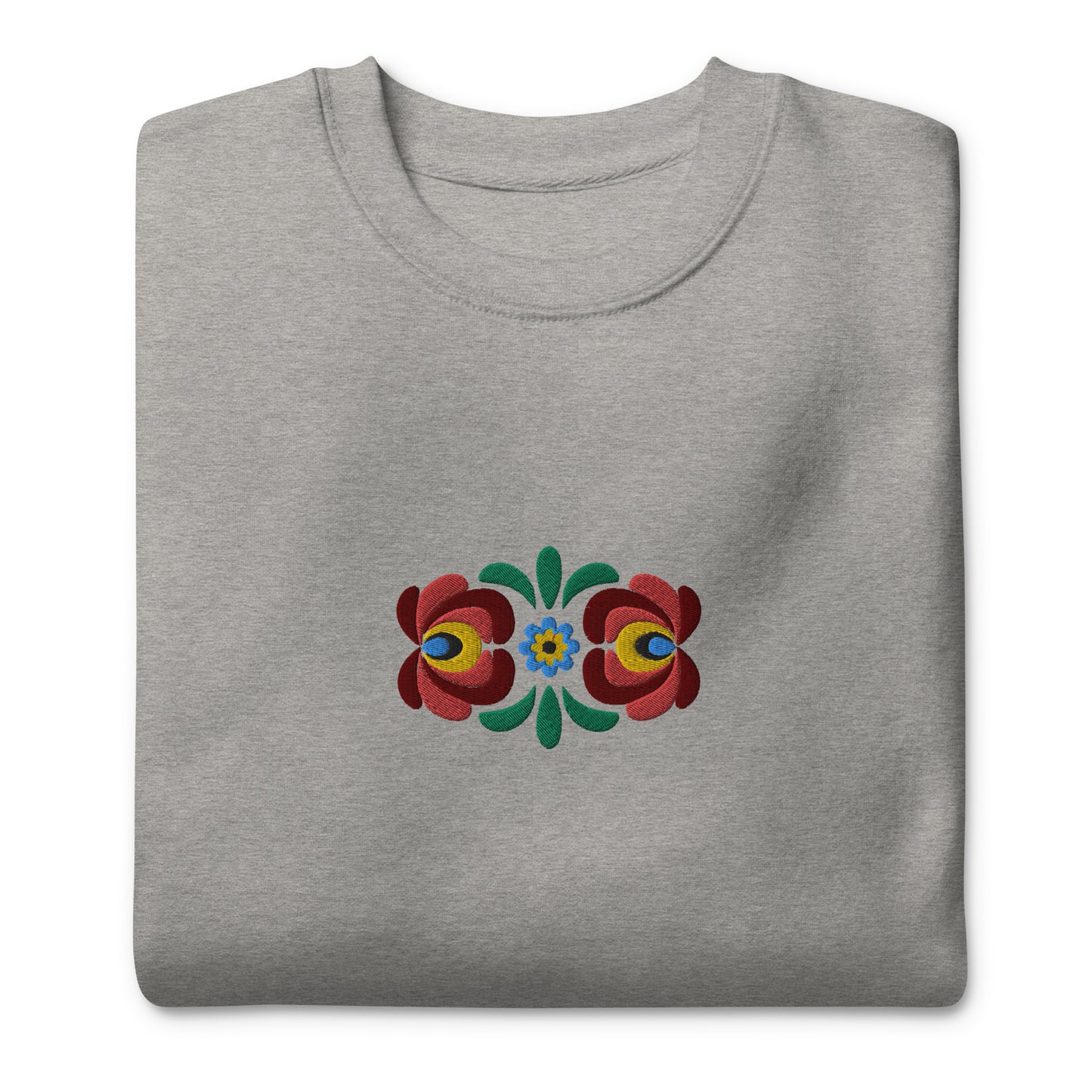 Hungarian Matyó Embroidered Sweatshirt - The Global Wanderer