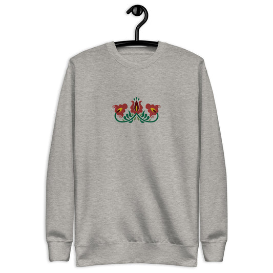 Hungarian Matyó Embroidered Sweatshirt