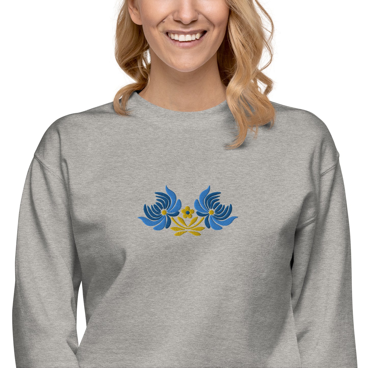 Ukrainian Folk Art Embroidered Sweatshirt