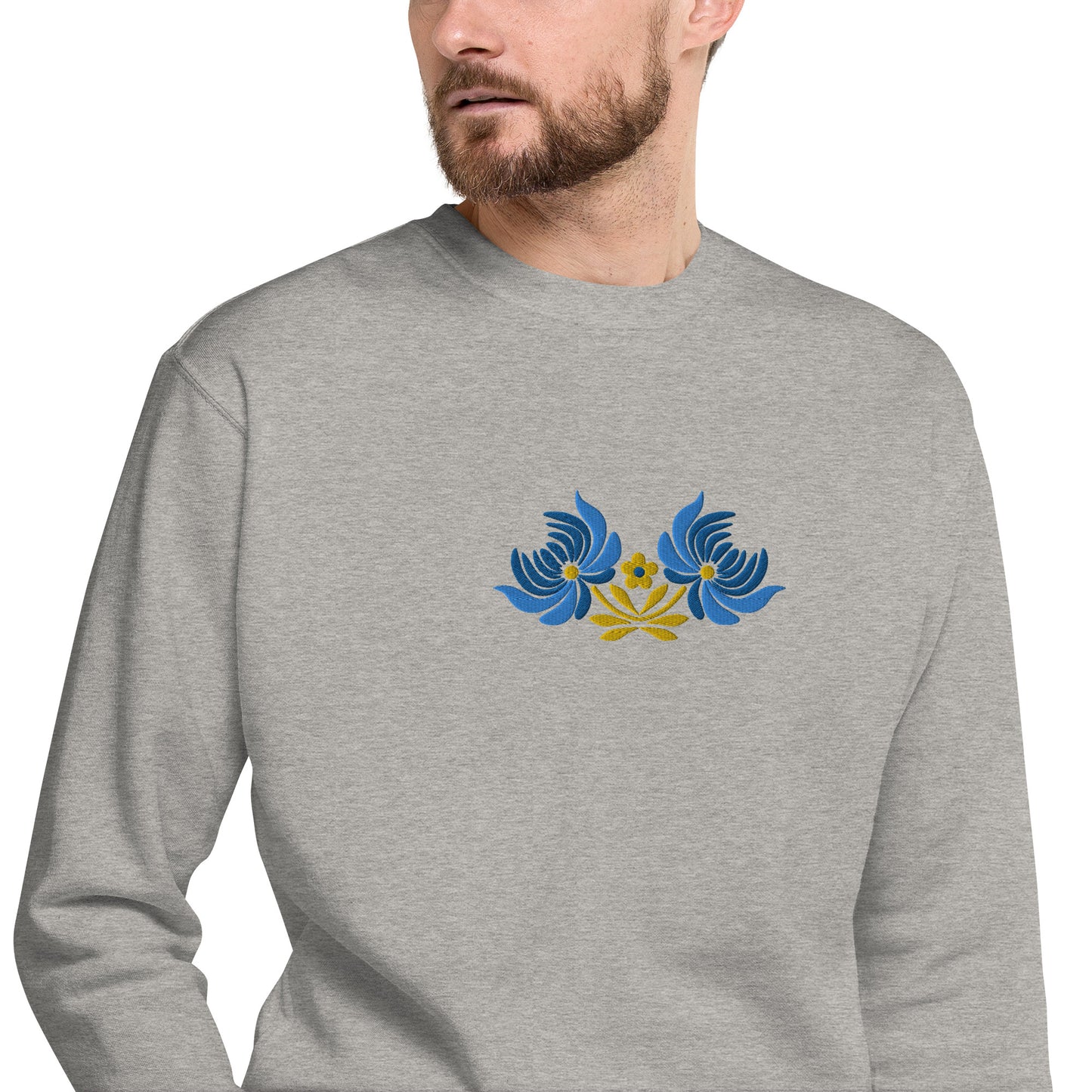 Ukrainian Folk Art Embroidered Sweatshirt