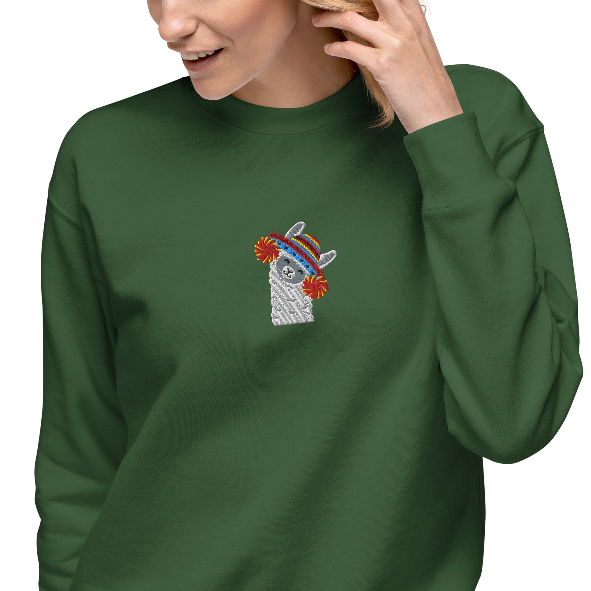 Peruvian Alpaca Embroidered Sweatshirt - The Global Wanderer