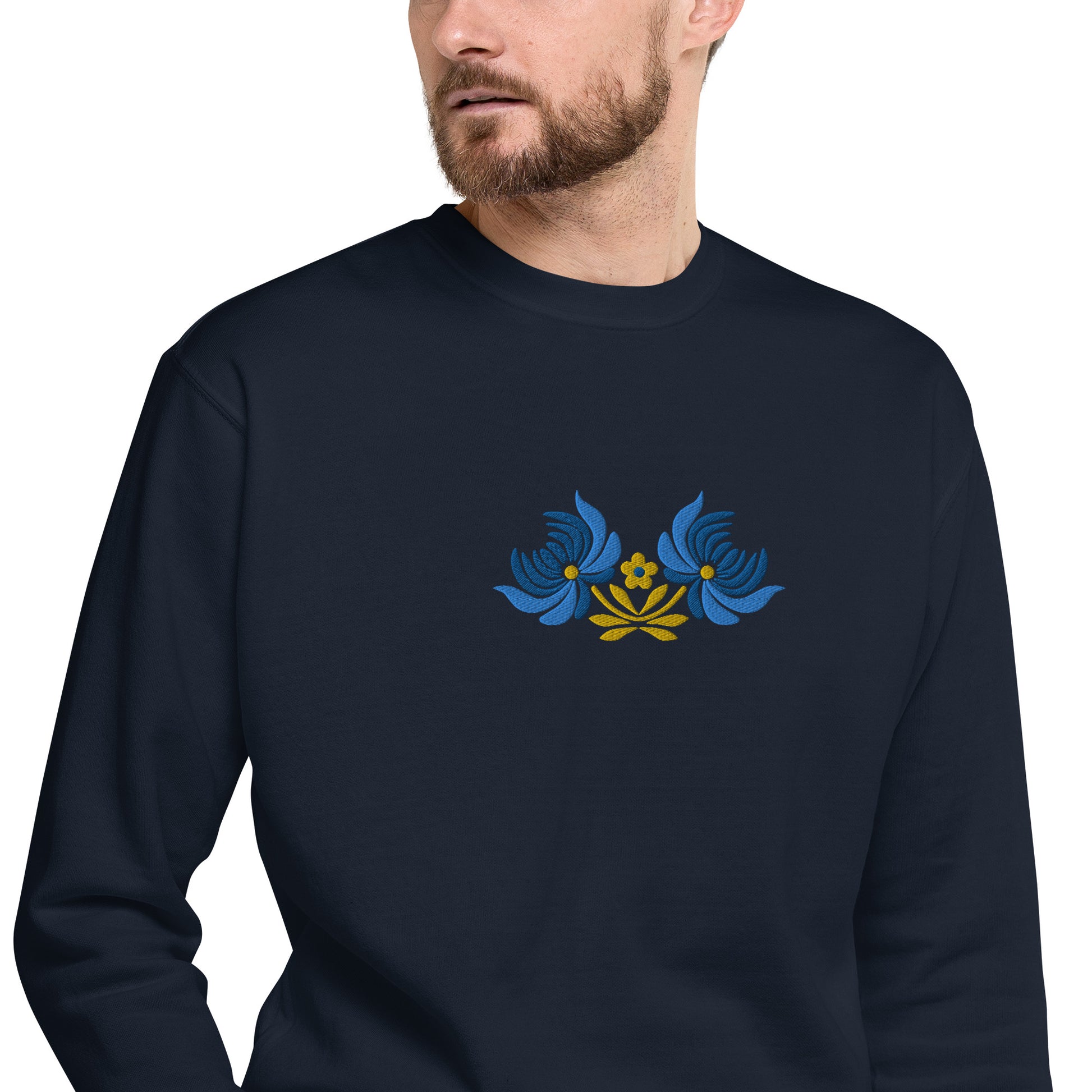 Ukrainian Folk Art Embroidered Sweatshirt - The Global Wanderer