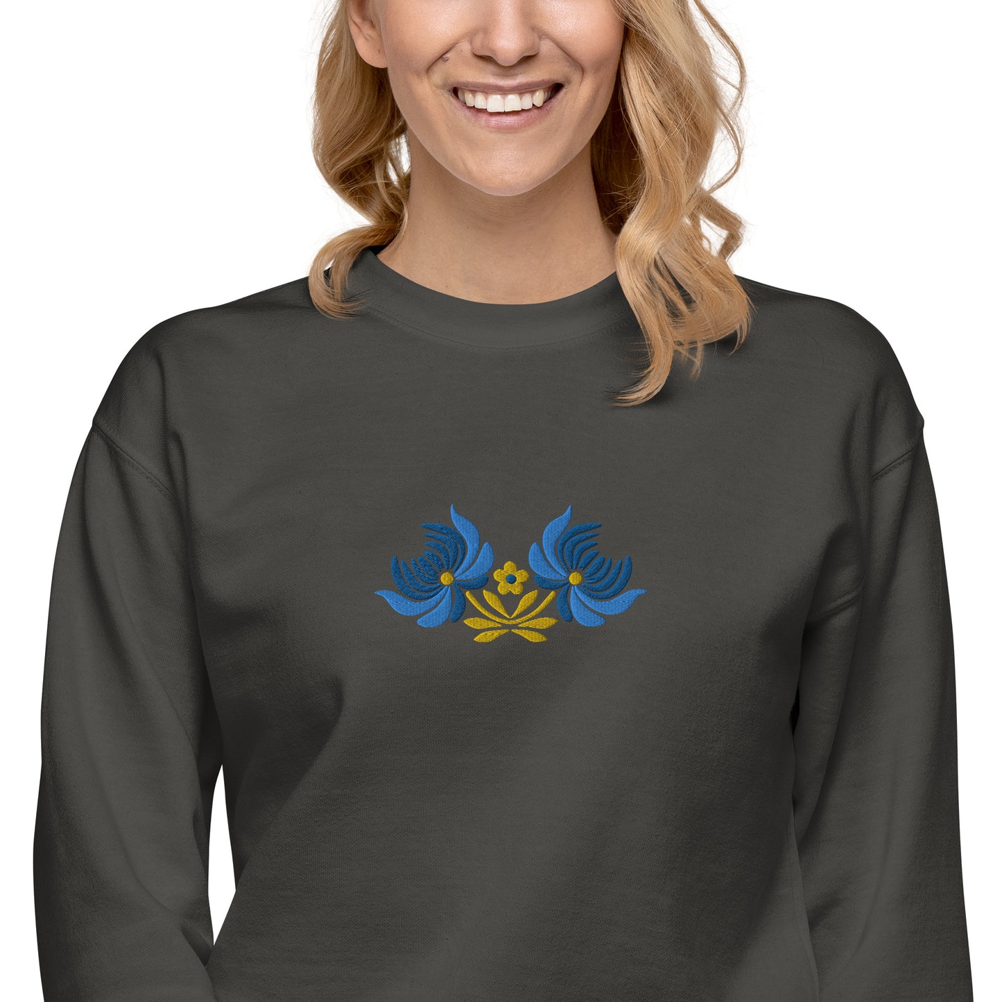 Ukrainian Folk Art Embroidered Sweatshirt