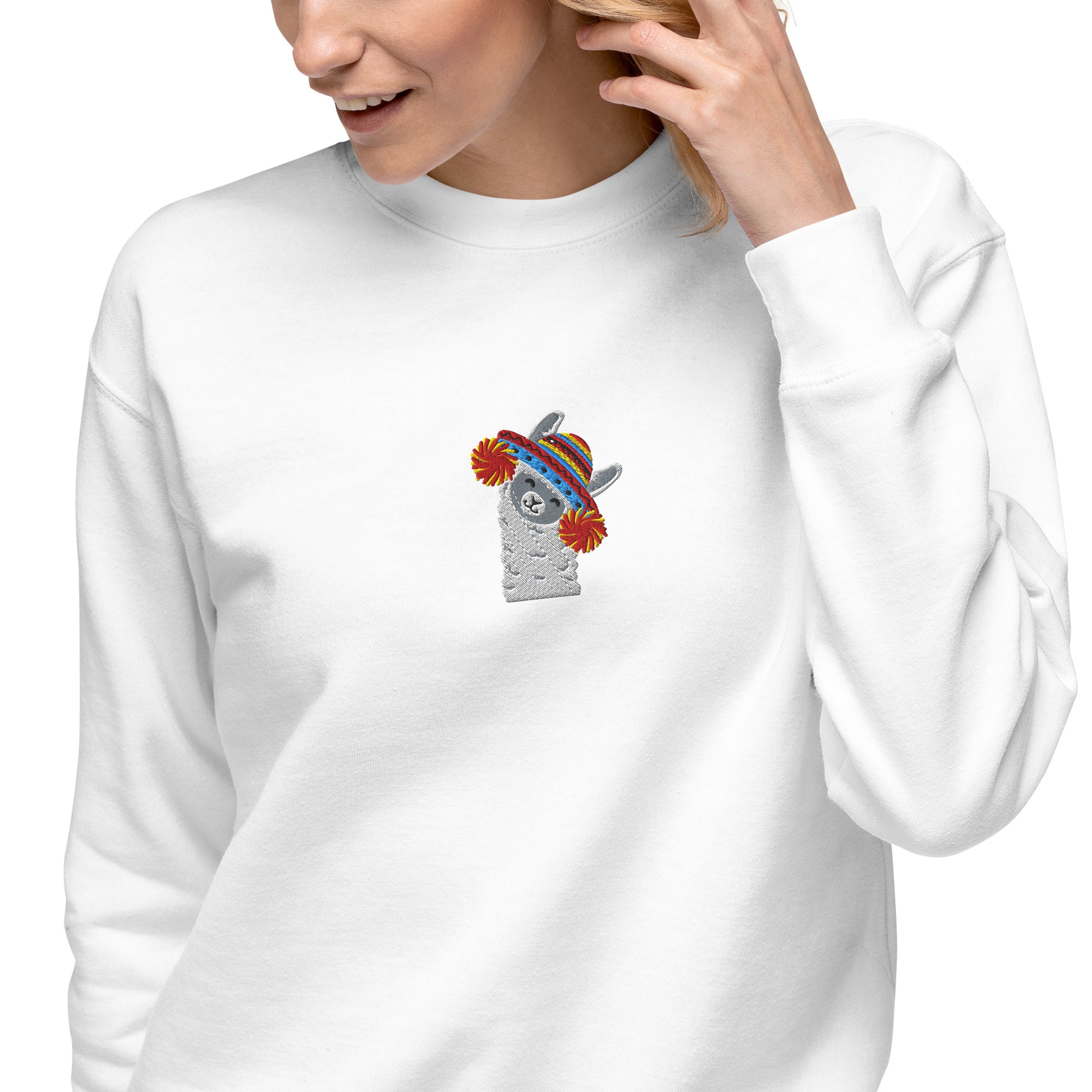 Peruvian Alpaca Embroidered Sweatshirt - The Global Wanderer