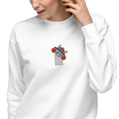 Peruvian Alpaca Embroidered Sweatshirt - The Global Wanderer