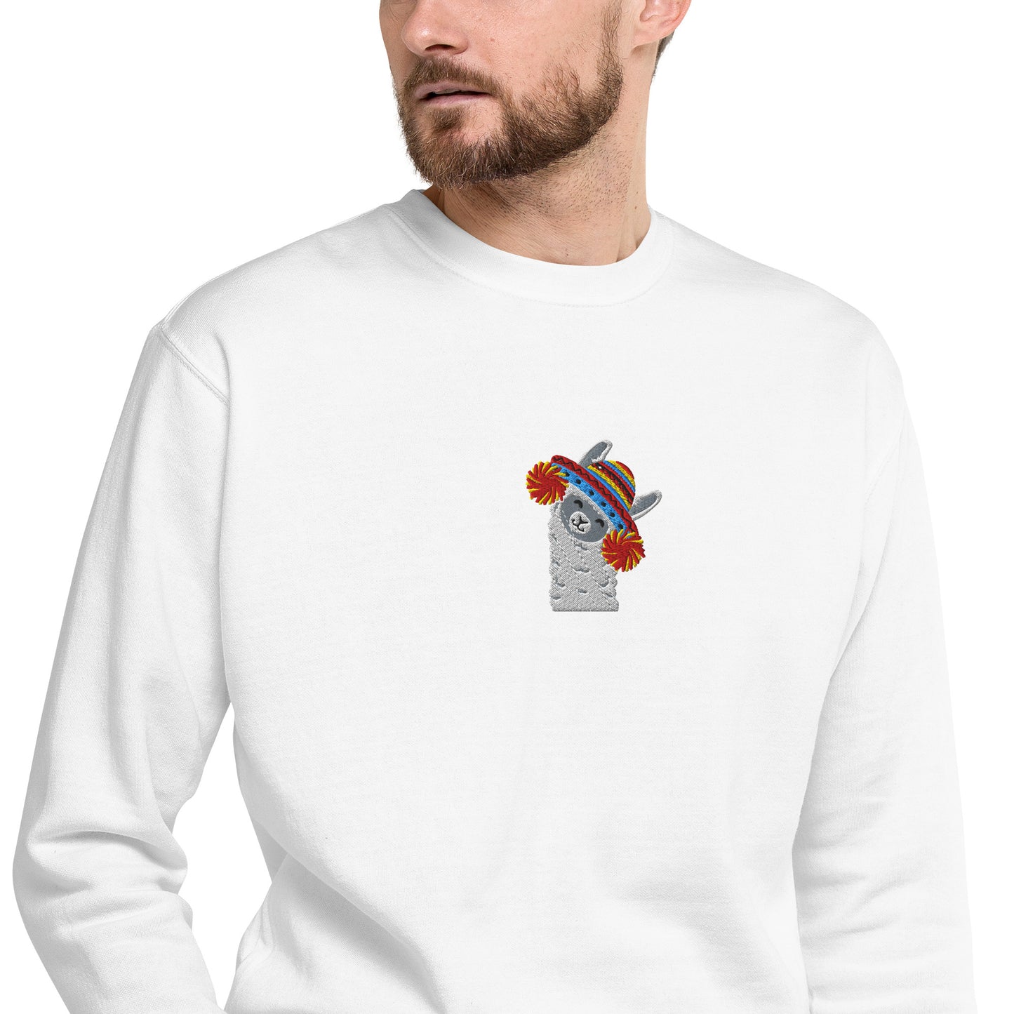 Peruvian Alpaca Embroidered Sweatshirt - The Global Wanderer