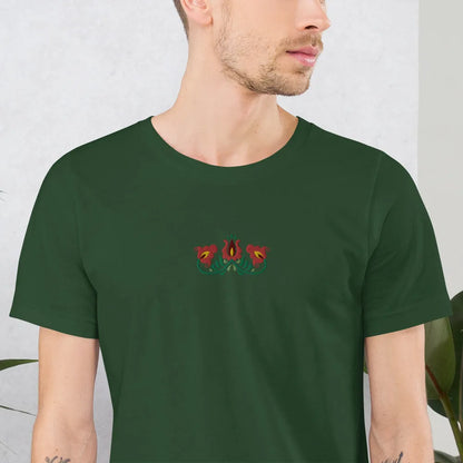 Hungarian Matyó Embroidered T-Shirt - The Global Wanderer