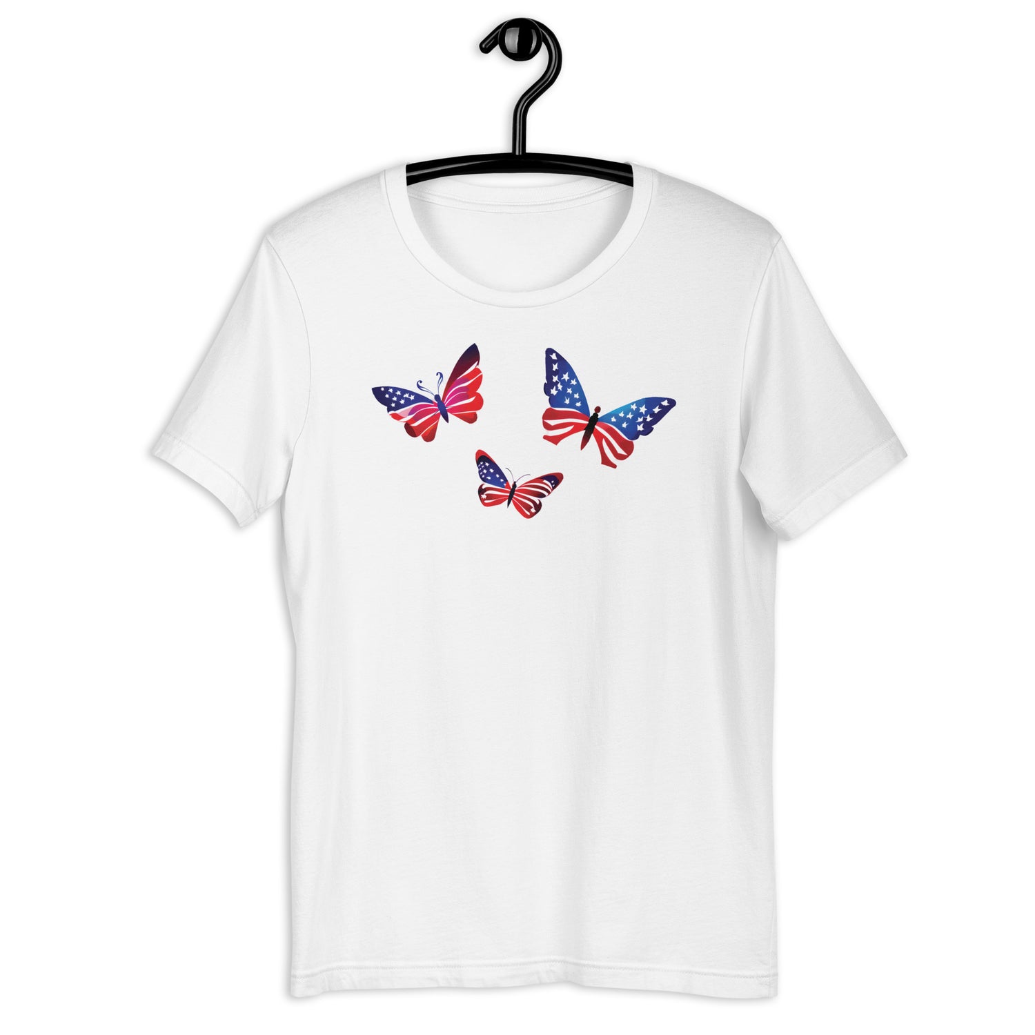 American Flag Butterflies Unisex T-shirt