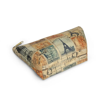 Vintage Travel Stamps Print Pouch - The Global Wanderer